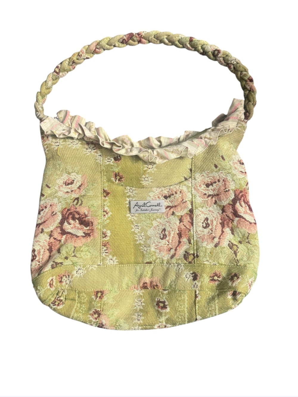 April Cornell Isabella's Journey" floral tapestry handbag